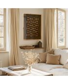 Décoration murale 62x82cm motifs géométriques Pin recyclé