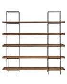 Etagère 5 niveaux bois Pin recyclé structure métal