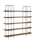 Etagère 5 niveaux bois Pin recyclé structure métal