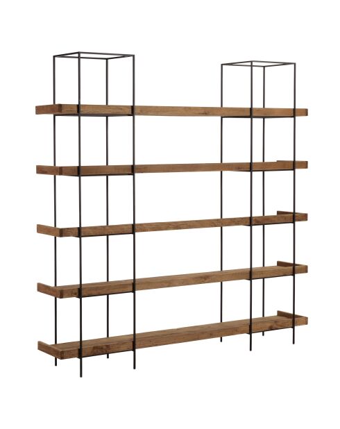 Etagère 5 niveaux bois Pin recyclé structure métal