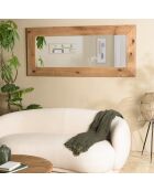 Miroir bois Pin recyclé