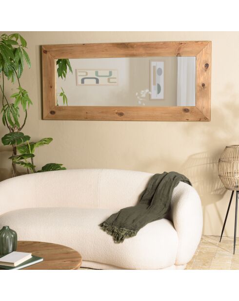 Miroir bois Pin recyclé