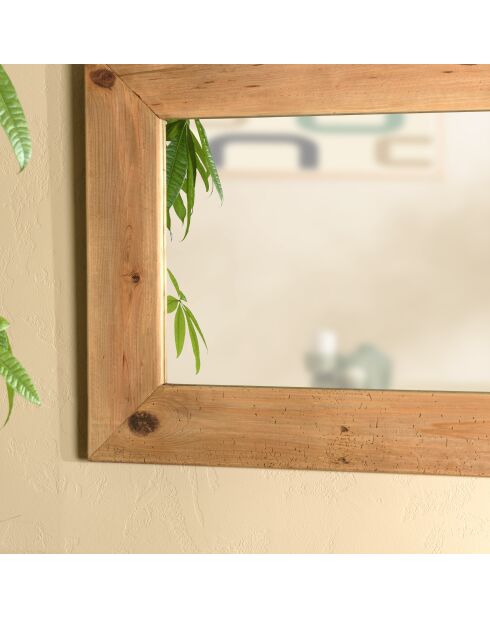 Miroir bois Pin recyclé