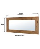Miroir bois Pin recyclé