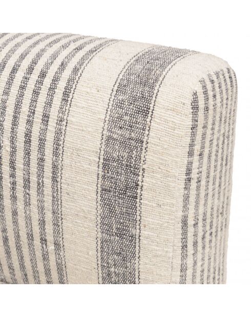 GLORIA - Canapé modulable 6 pièces en coton gris et beige