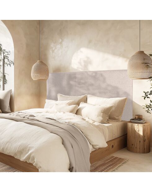 Tête de lit rembourrée pour lits 140/160cm couleur grise