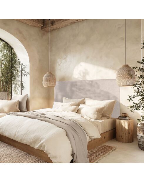 Tête de lit rembourrée pour lits 140/160cm couleur grise