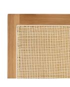 Tête de lit en rotin naturel et chêne massif pour lits 140/160cm