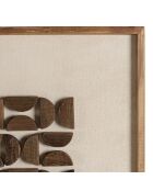 Décoration murale n°1 - 62x62cm motifs géométriques Pin recyclé