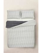 Parure housse de couette Louis Stripe Grise
