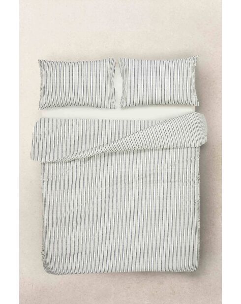 Parure de drap Louis Stripe Grise