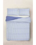 Parure housse de couette Louis Stripe Bleue