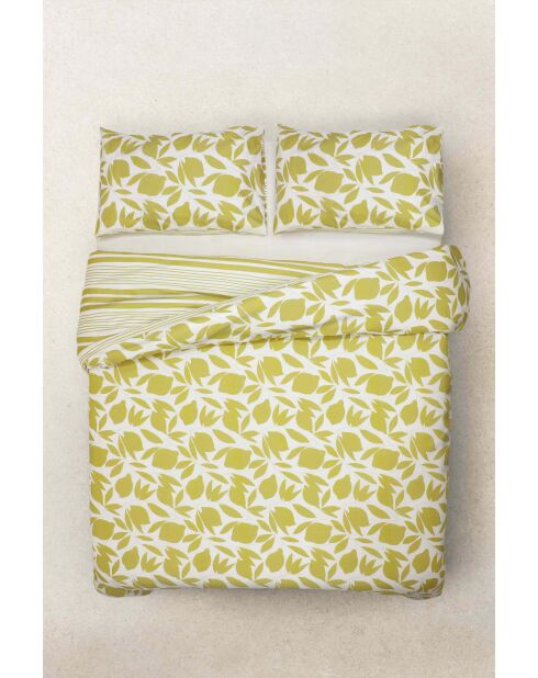Parure housse de couette Lemons Jaune