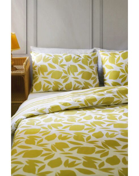 Parure housse de couette Lemons Jaune