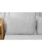 Taie d'oreiller unie grise