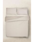 Parure housse de couette Peas Perle