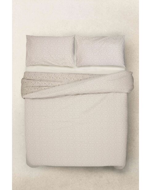 Parure housse de couette Peas Perle