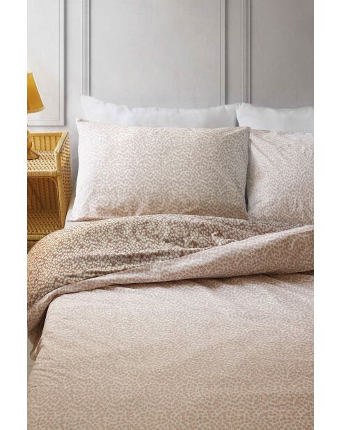 Parure housse de couette Peas Perle