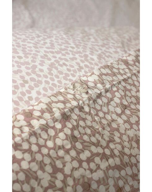 Parure housse de couette Peas Perle