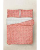 Parure housse de couette Willows Corail