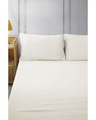 Drap housse bonnet 30 cm uni craie