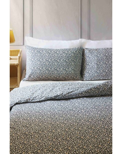 Parure housse de couette Peas Charbon
