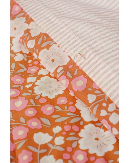Parure housse de couette Amélie Orange