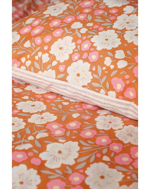 Parure housse de couette Amélie Orange