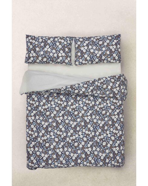 Parure housse de couette Amélie Bleue
