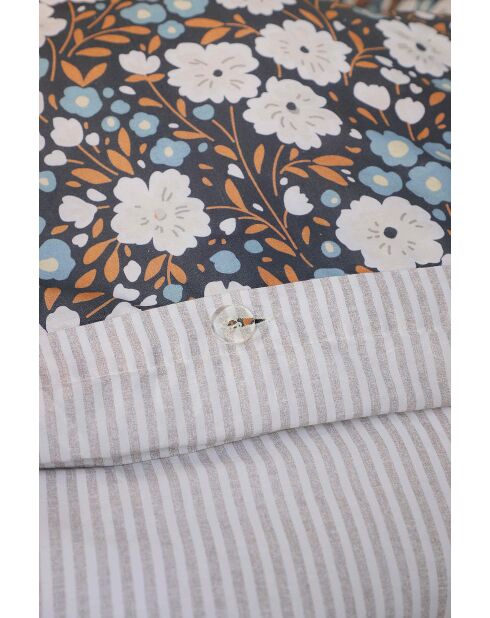 Parure housse de couette Amélie Bleue