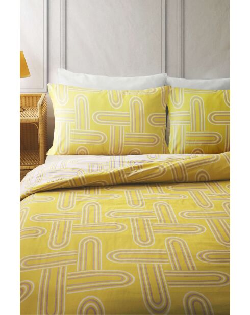 Parure housse de couette Jack Arches Jaune