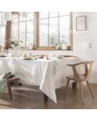 Nappe en Coton & Lin Nuances Blanches