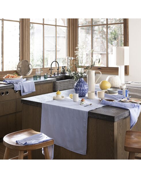 Chemin de Table Nuances Denim - 50X150 cm