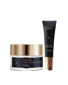 Crema de noche y crema para contorno de ojos, set de oro de 24 quilates, 2 unidades