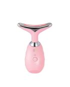 Masajeador rosa antienvejecimiento para rostro y cuello