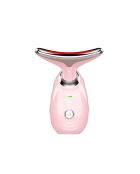 Masajeador rosa antienvejecimiento para rostro y cuello