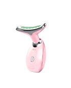 Masajeador rosa antienvejecimiento para rostro y cuello