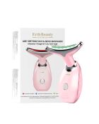 Masajeador rosa antienvejecimiento para rostro y cuello