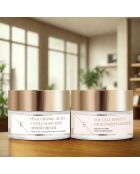 Tagescreme mit Hyaluronsäure und Kollagen + Nachtpflege mit EGF-Zelleffekt - 2 Stück