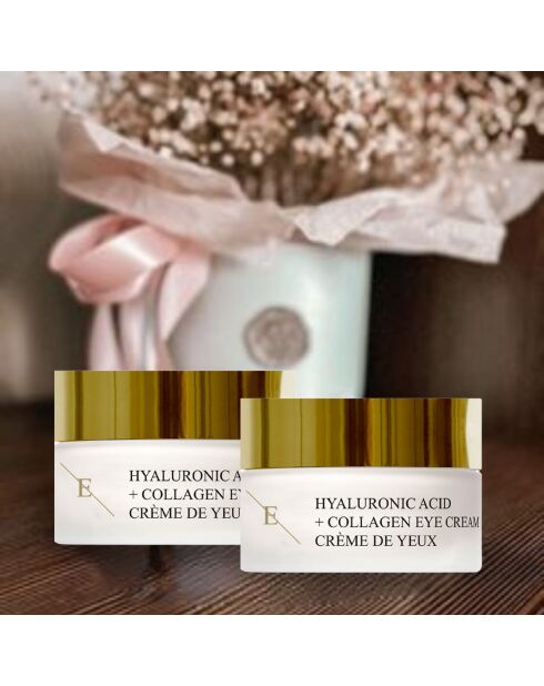 Anti-Aging-Augencreme mit Hyaluronsäure und Kollagen - 2 Stück