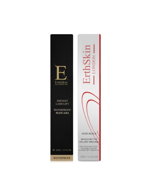 Máscara impermeable con efecto potenciador de pestañas y máscara de volumen intenso - 2 piezas