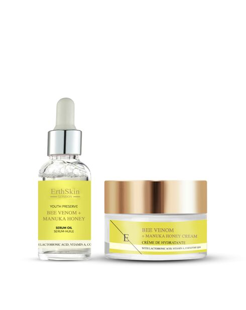 Crème- en serumset met bijengif en honing - 2 stuks