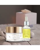 Crèmeset met hyaluronzuur en collageen + serumset met bijengif en honingolie - 2 stuks