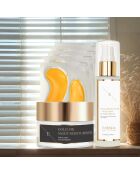 Set Gold 24 Karat Nachtcreme + Augenkonturpflaster + Hyaluronsäure-Serum - 3 Stück