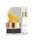 Set Gold 24 Karat Nachtcreme + Augenkonturpflaster + Hyaluronsäure-Serum - 3 Stück
