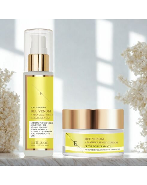 Crème- en serumset met bijengif en honing - 2 stuks