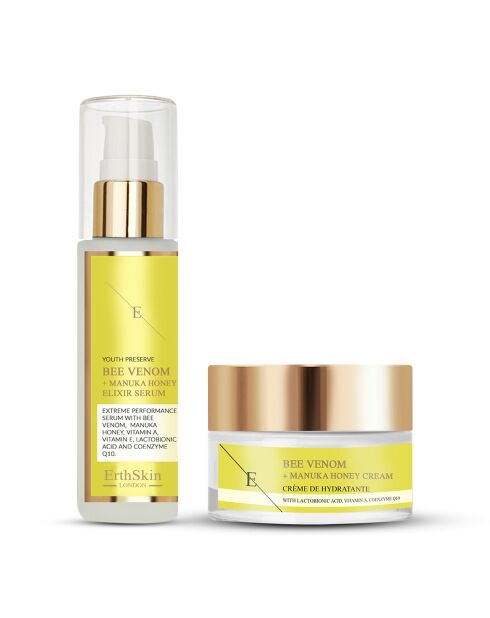 Crème- en serumset met bijengif en honing - 2 stuks