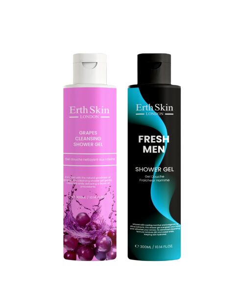 Gel doccia Fresh Men 300ml + Gel doccia detergente all'uva 300ml