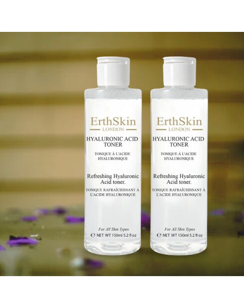 Lotion tonique rafraîchissante à l'acide hyaluronique 2 x 150 ml