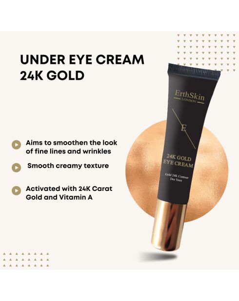 24k Gold Augenkonturcreme 15 ml